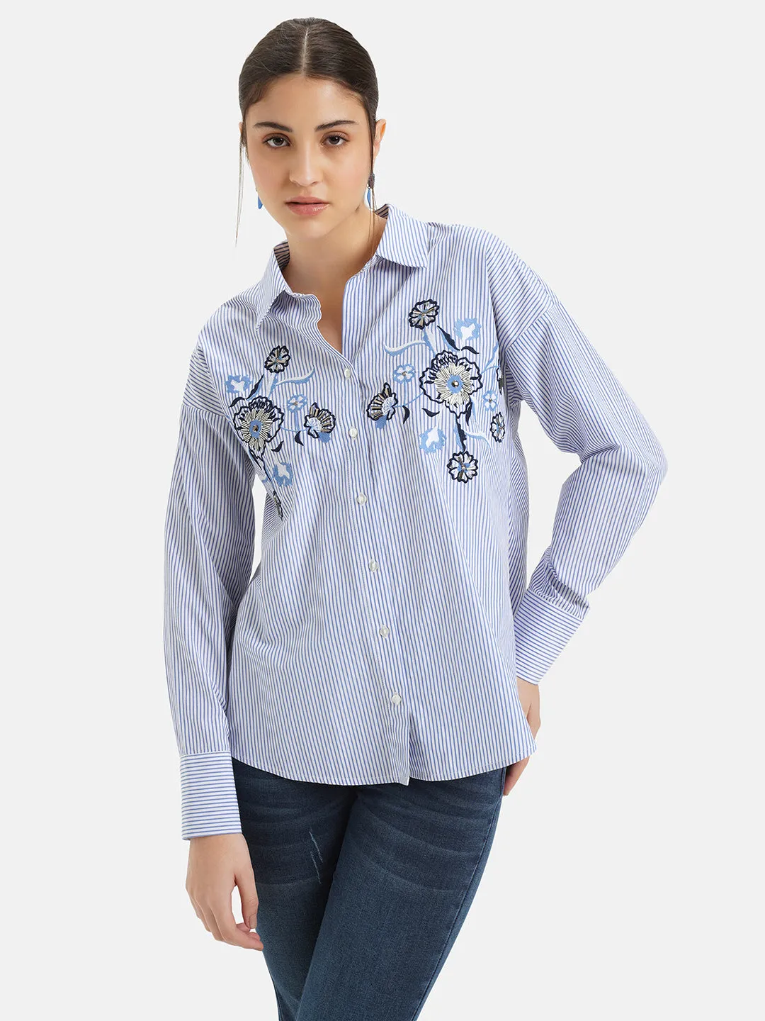 Embroidered Cotton Shirt