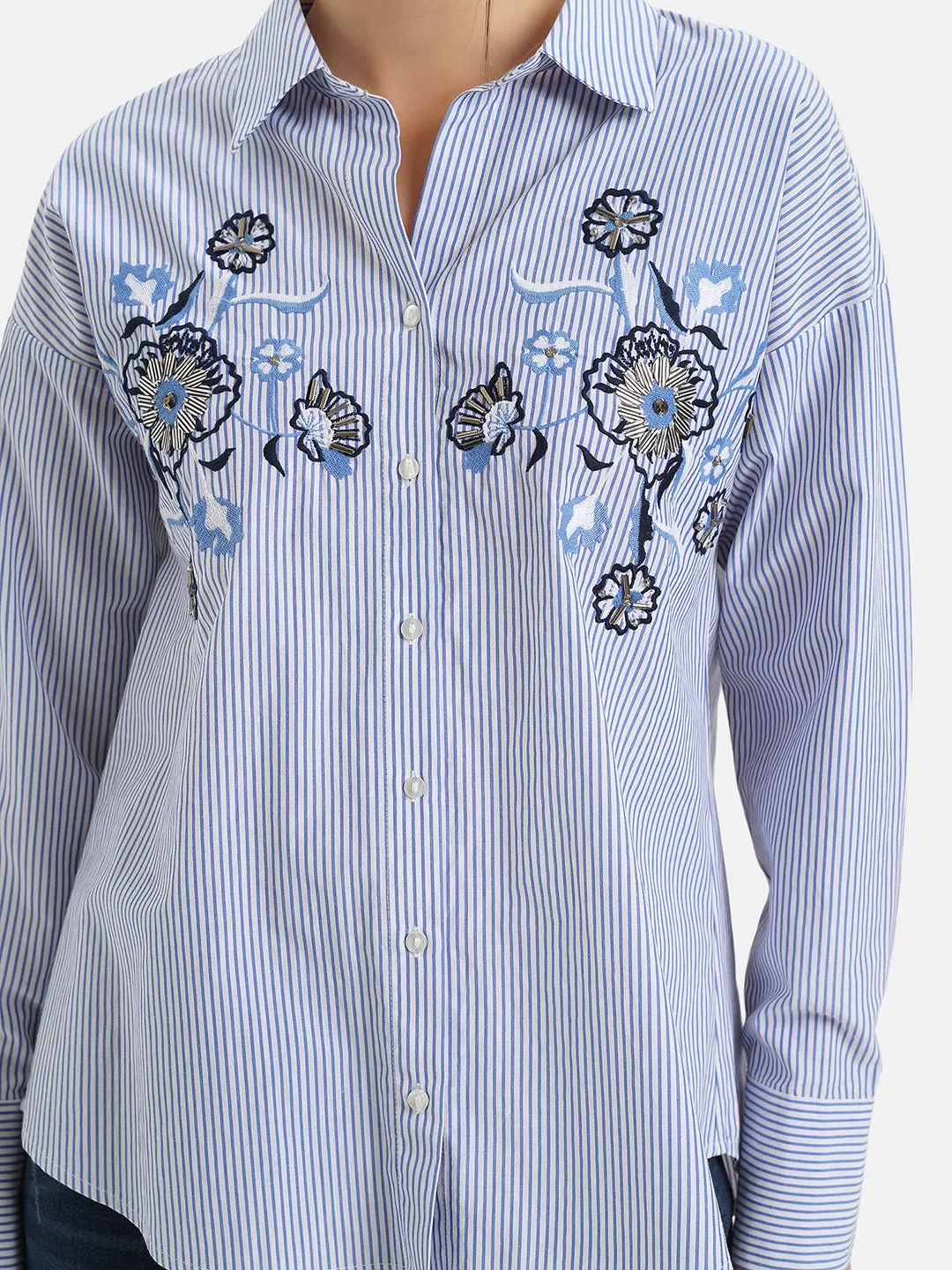 Embroidered Cotton Shirt