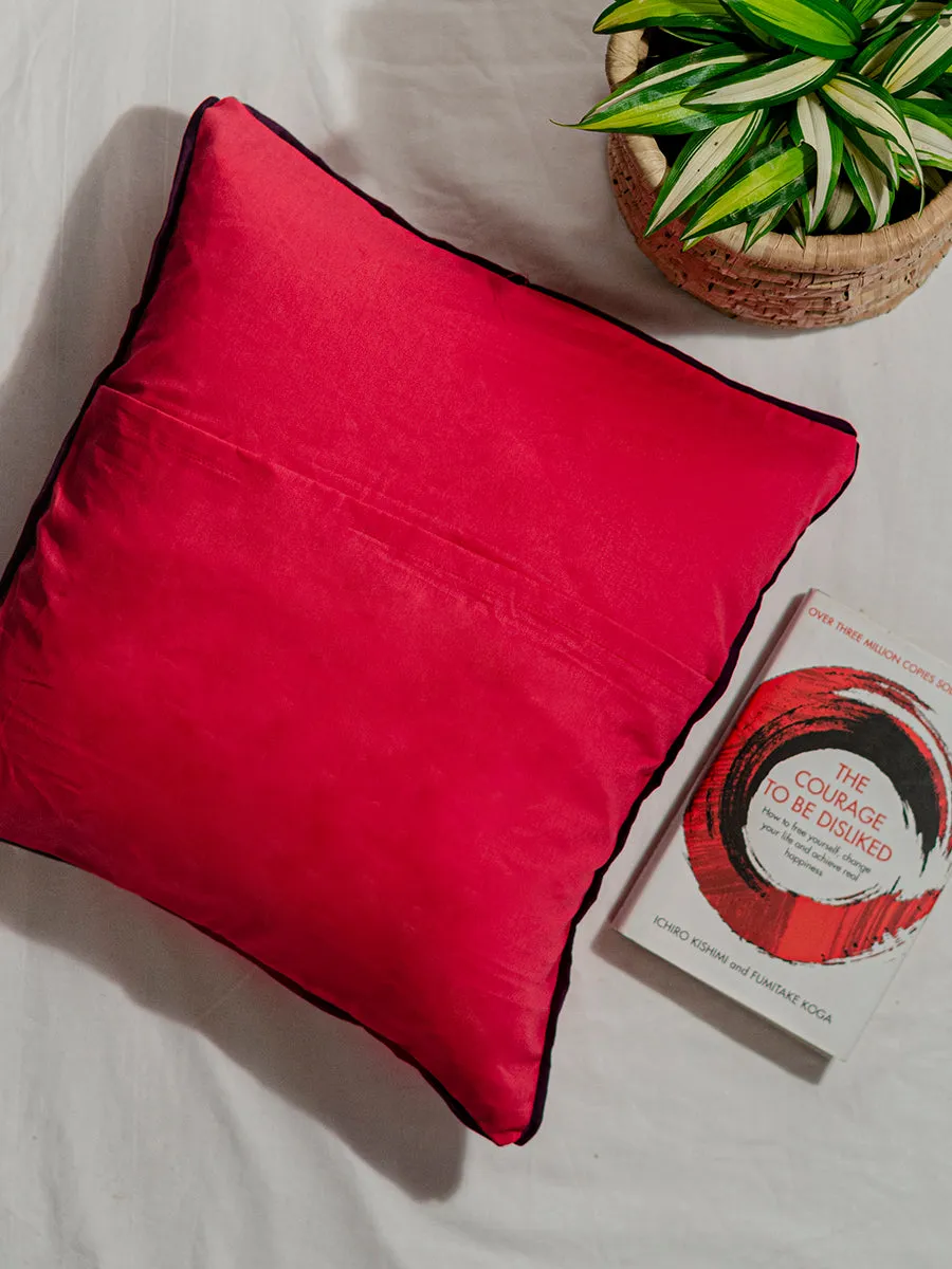 Cushion Cover with Embroidered Meraki