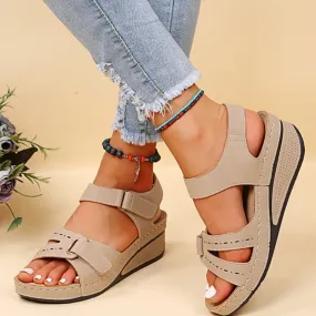 Fashion Buckle Peep Toe Sandals Women