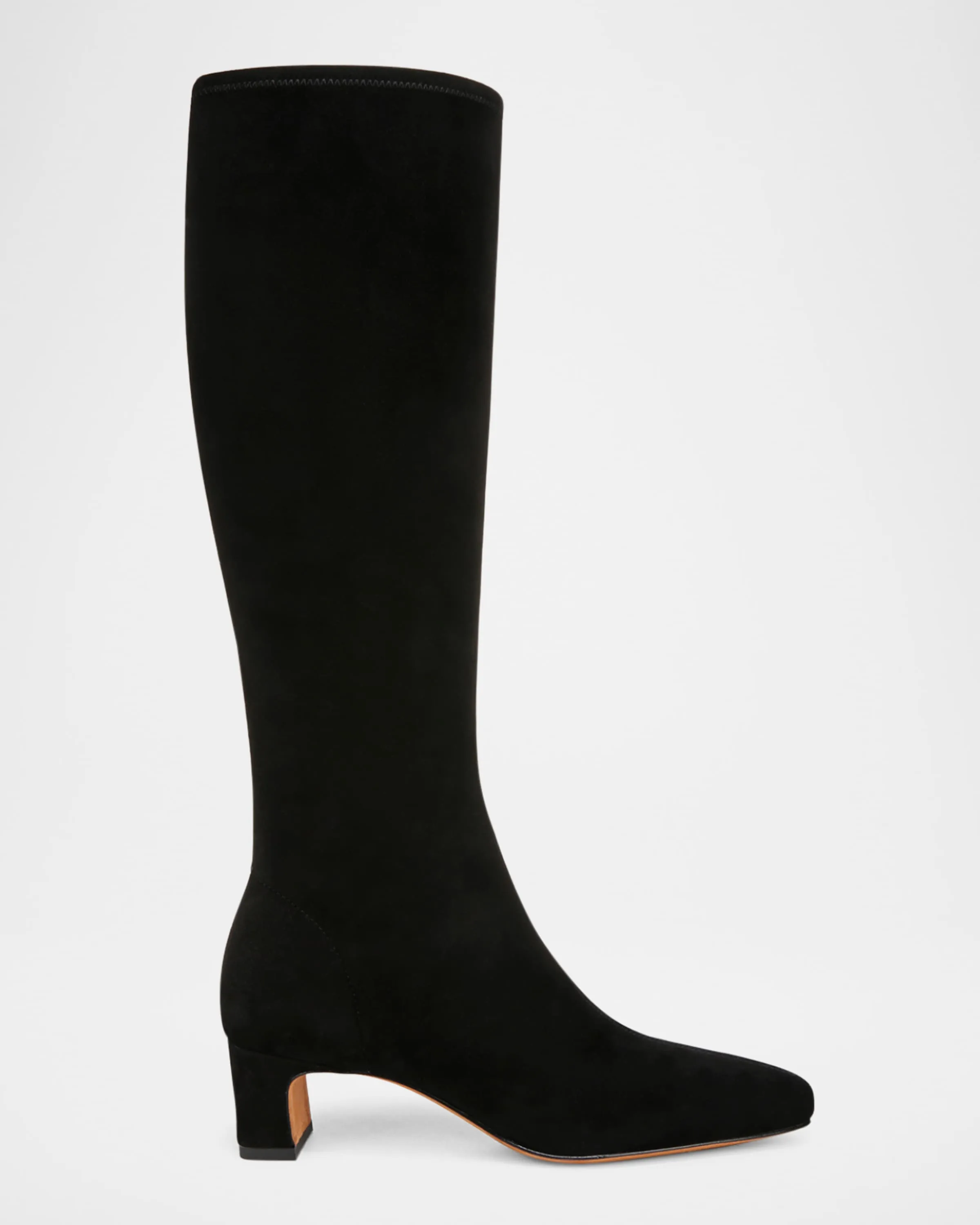 Fashionable Saira Suede Kitten Knee Boots