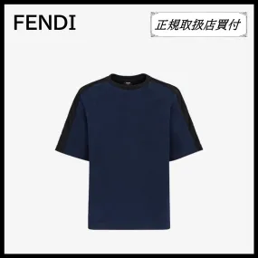 FENDI  |Plain Logo Outlet Luxury T-Shirts