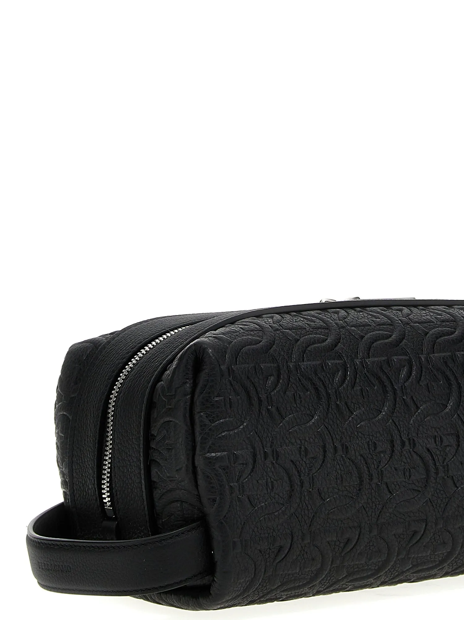 Ferragamo    Ferragamo Embossed Logo Wash Bag