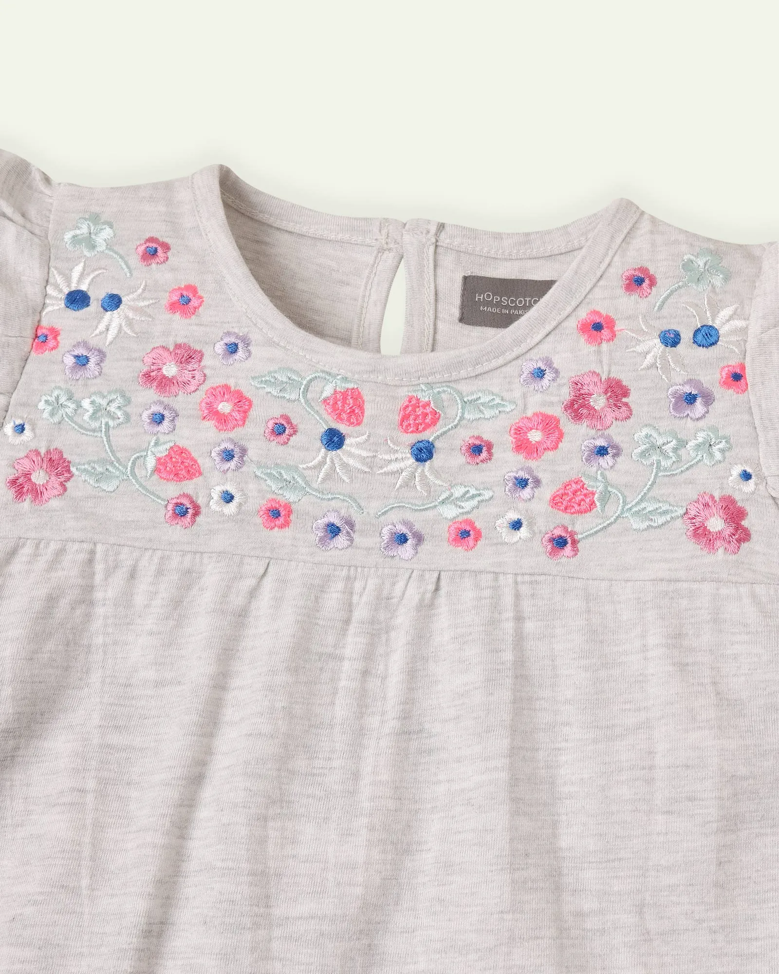 Top with Flower Embroidery