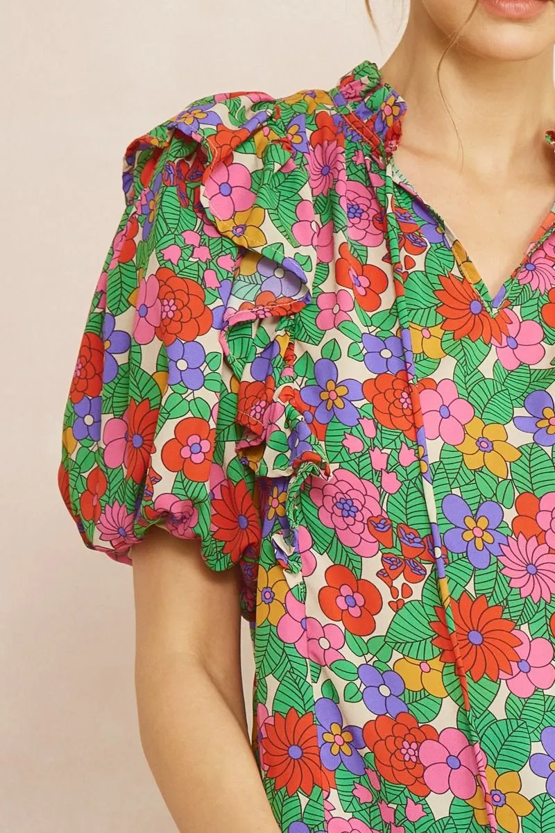 Floral Flair Top