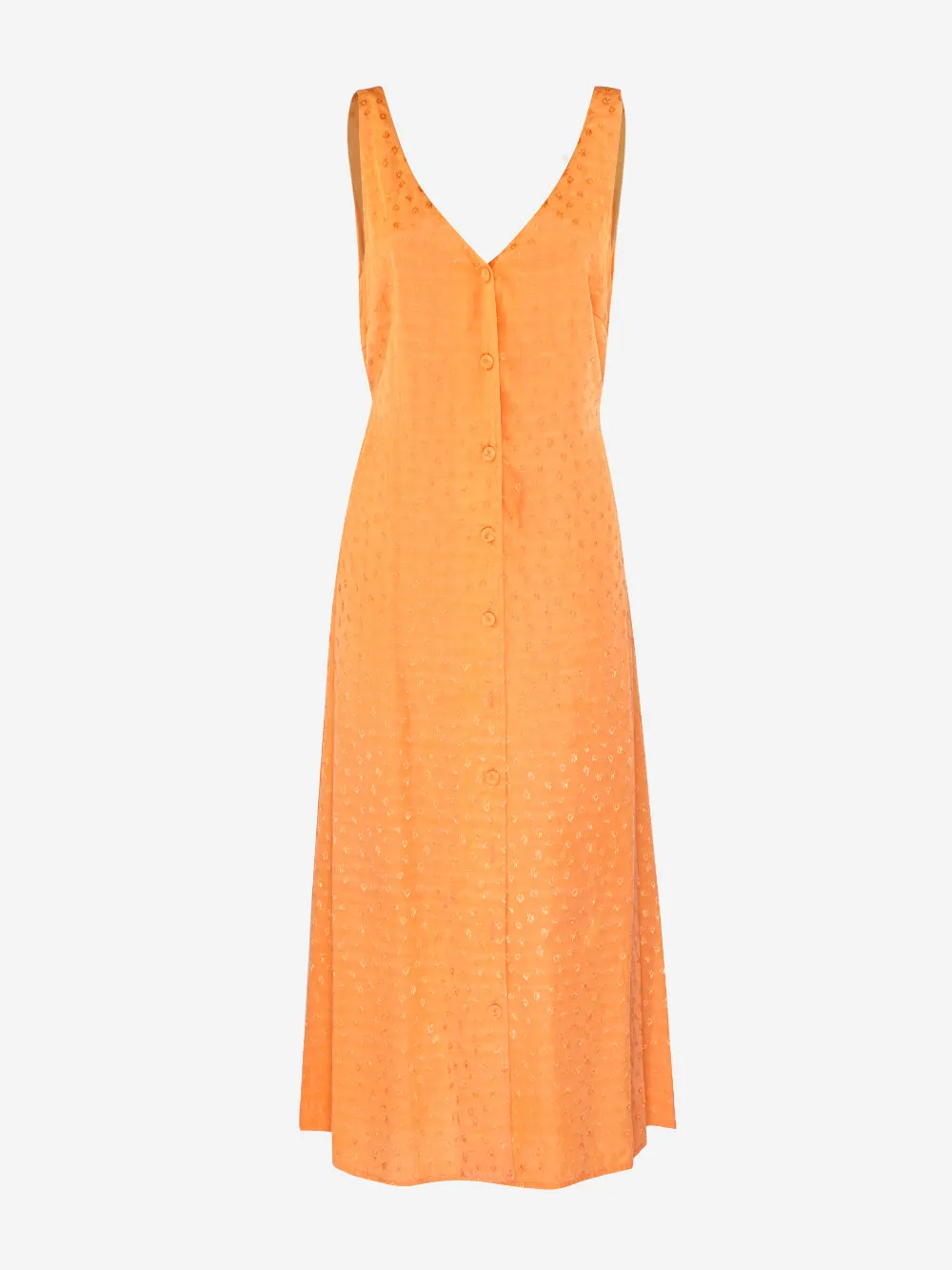 Frnch Paris - Sleeveless Jacquard Patterned Midi Dress Cecile