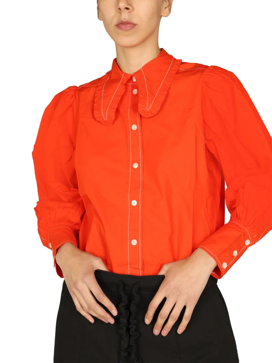 Long-Sleeved Shirt with Buttons