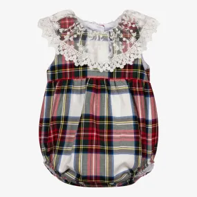 Girls Red Check Shortie