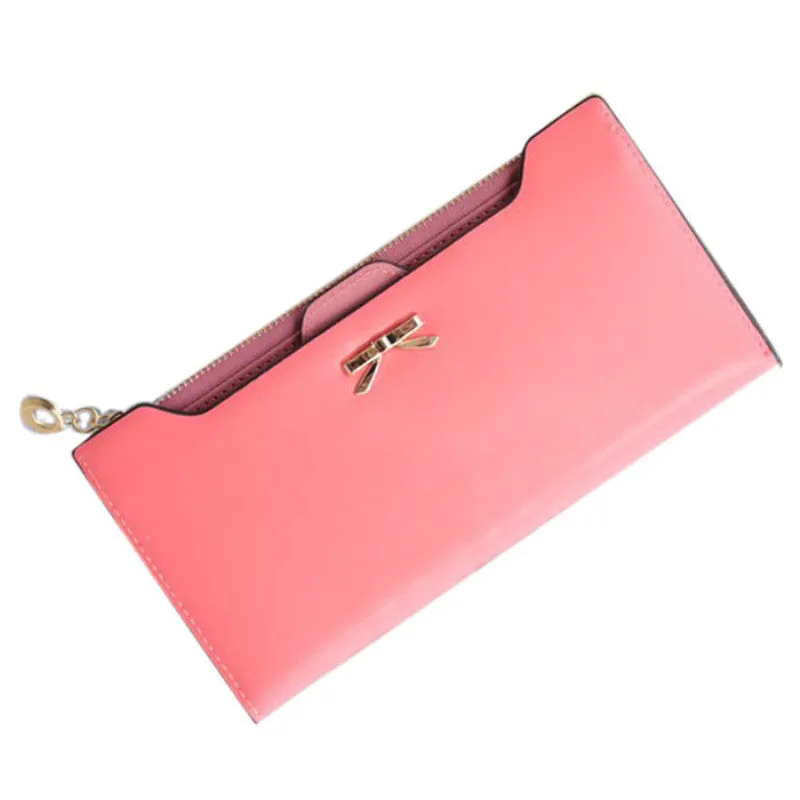 Golden Bow Knot Clutch Wallet