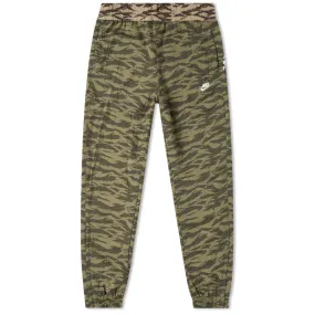 Green Nike Swoosh Woven Pants