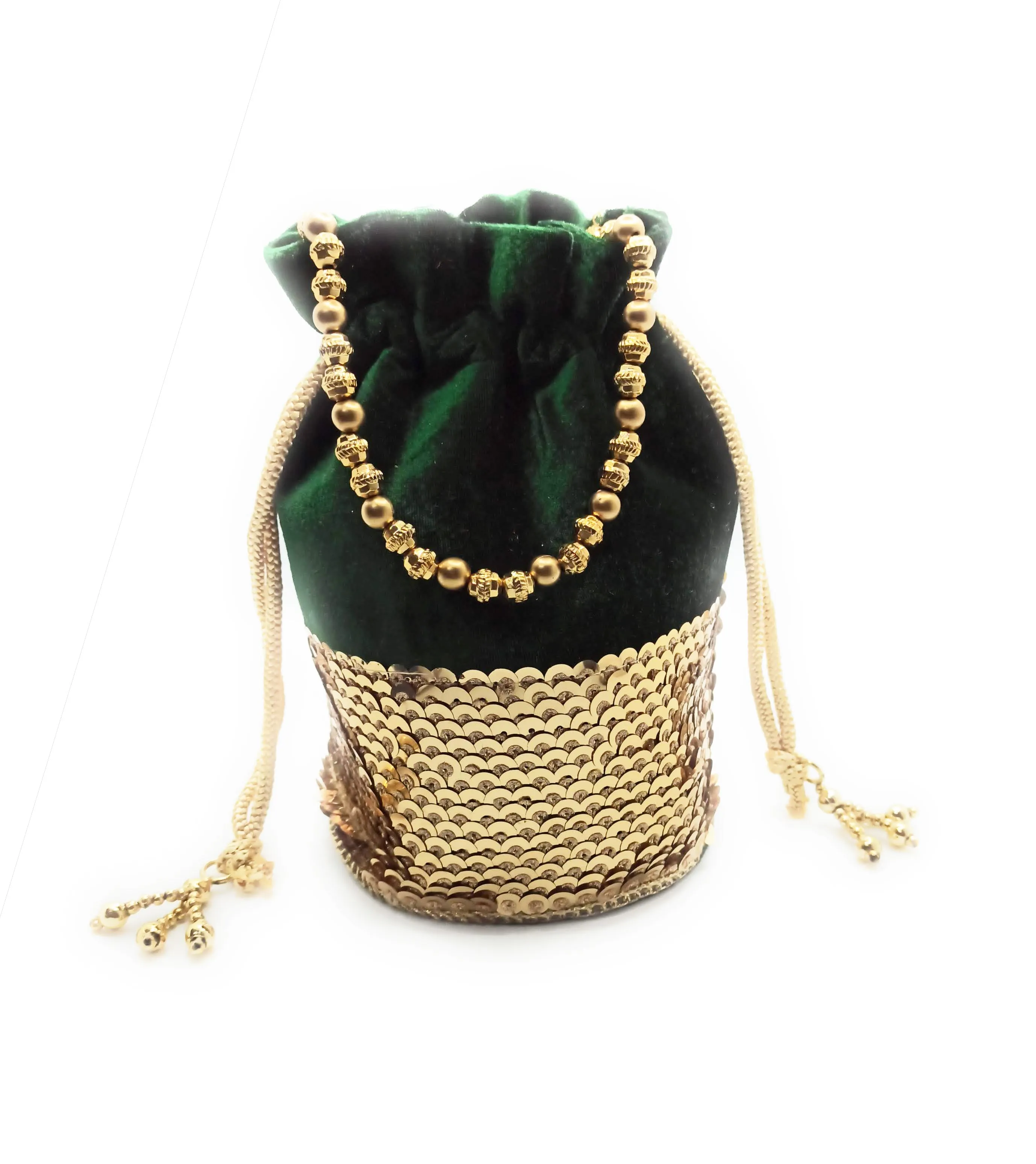 Water Green Suede Party Handbag