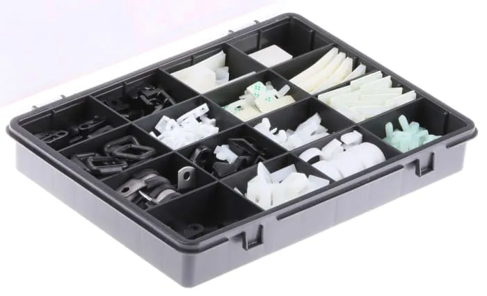 HellermannTyton Black Fixing Kit
