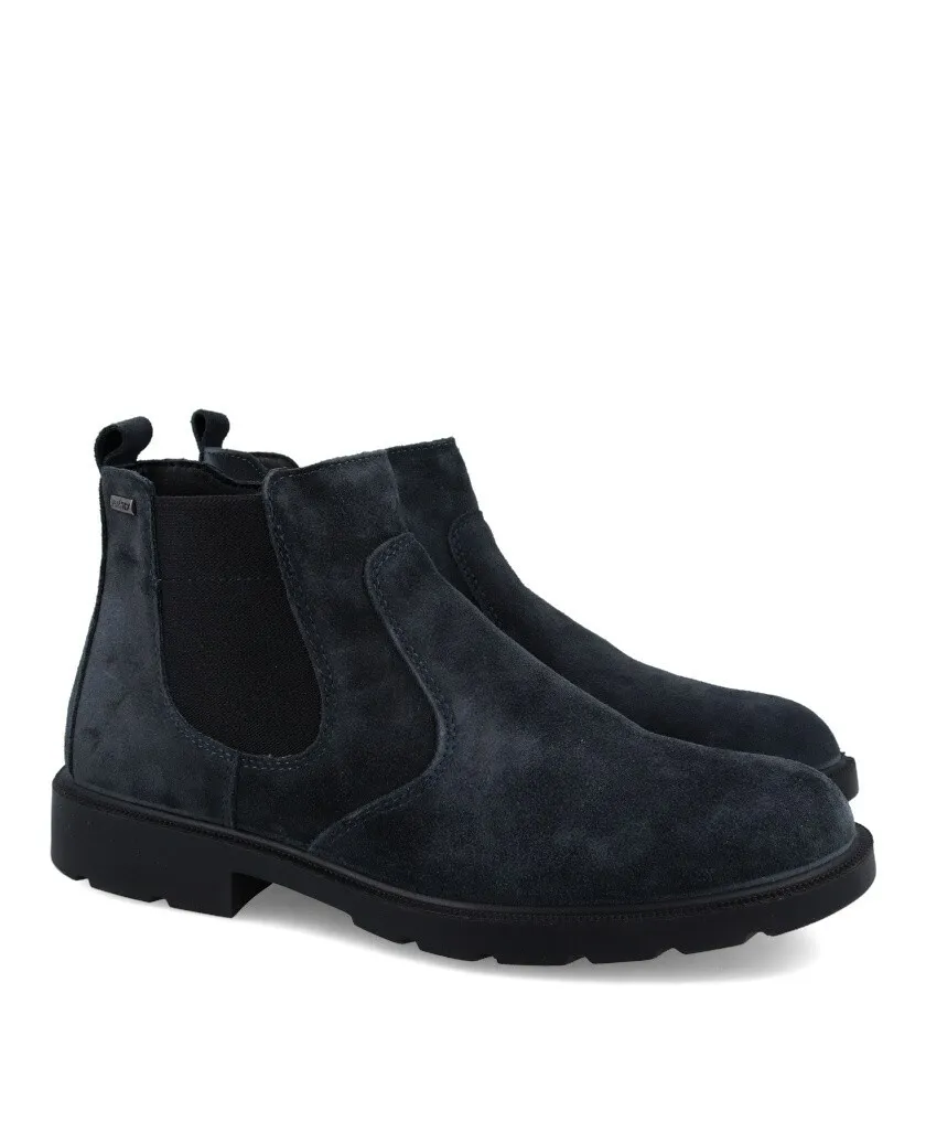 Imac 450229 Chelsea navy blue boots for men