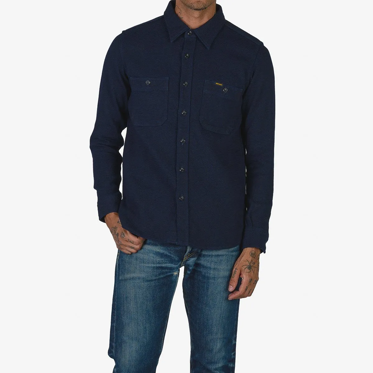 Iron Heart Indigo Dobby Work Shirt