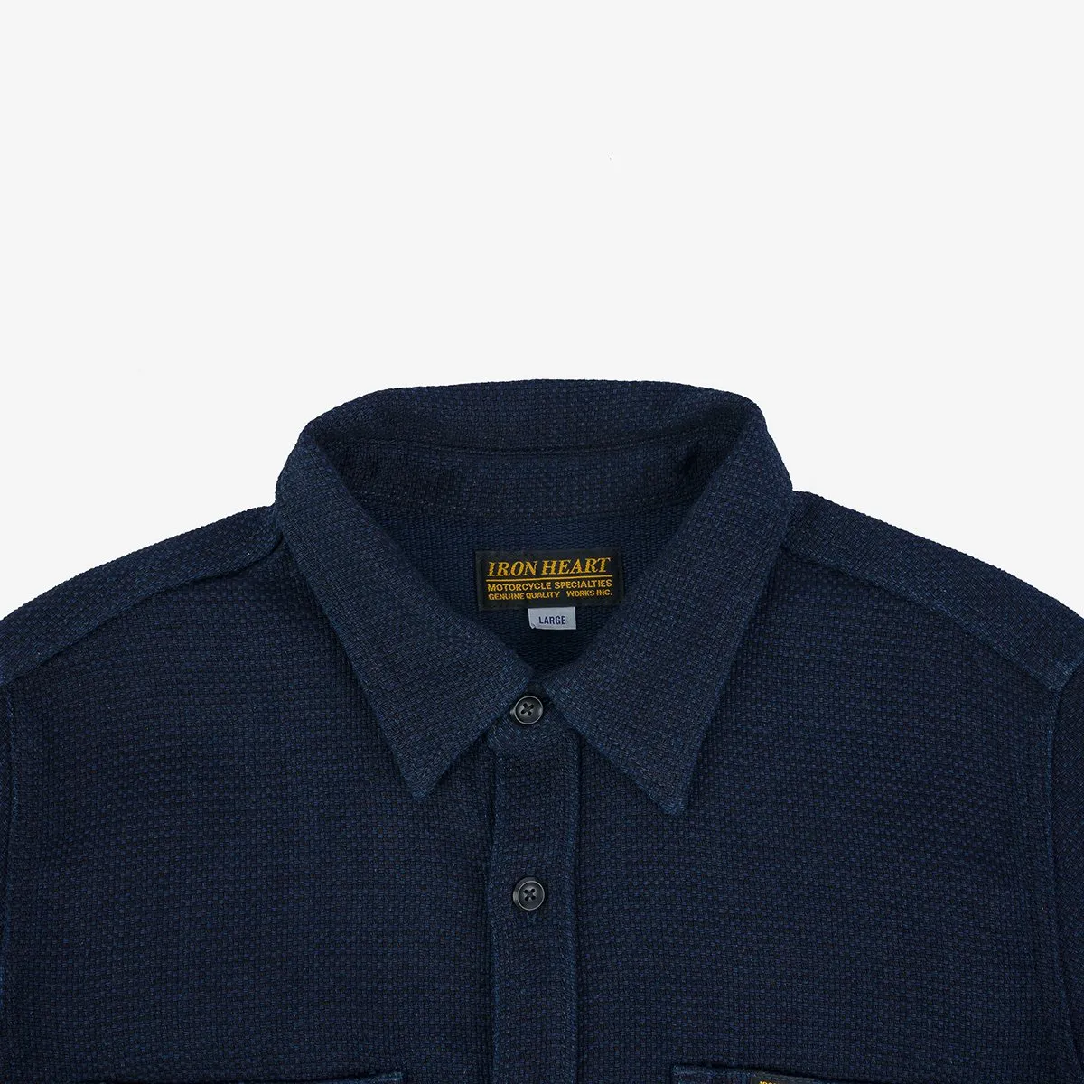 Iron Heart Indigo Dobby Work Shirt