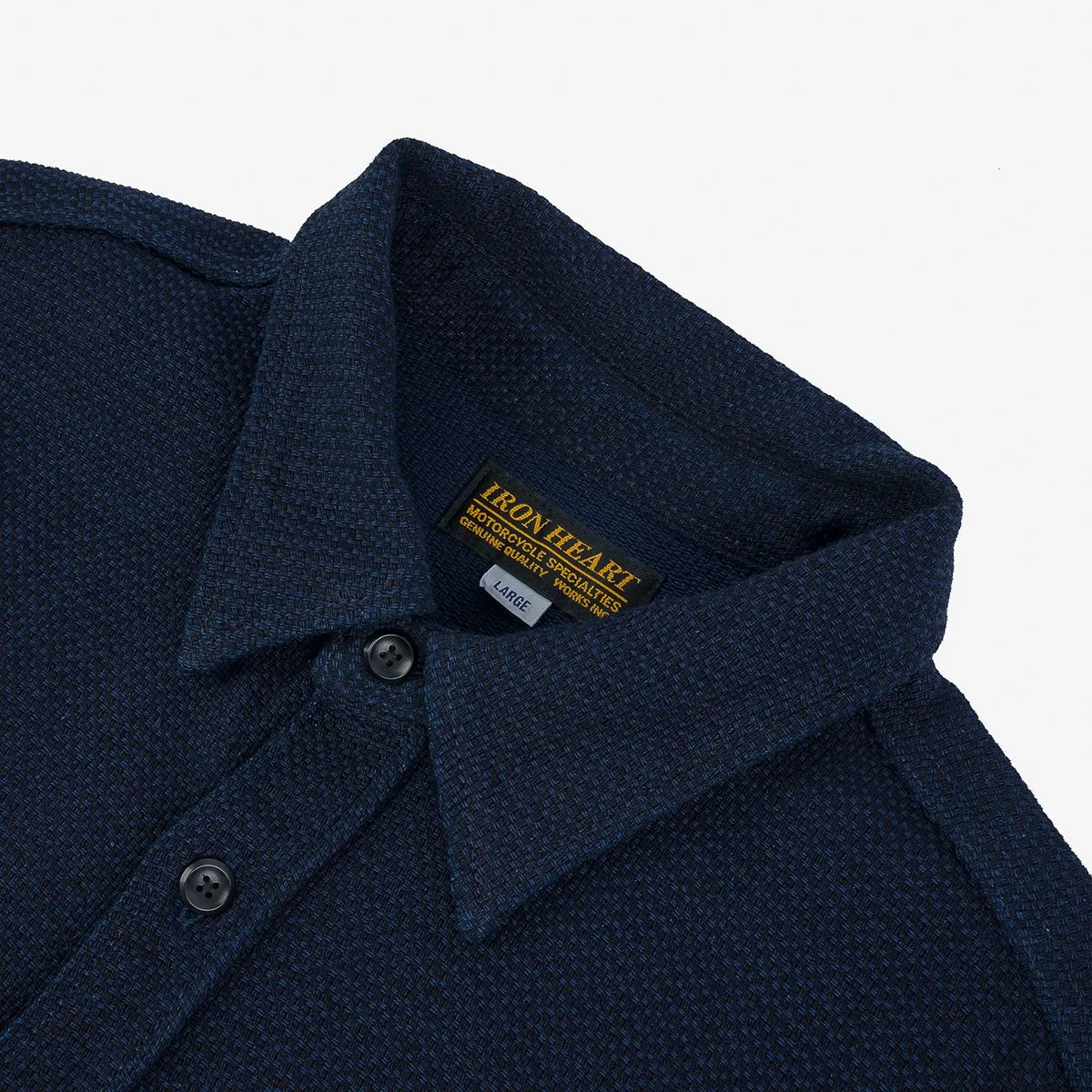 Iron Heart Indigo Dobby Work Shirt