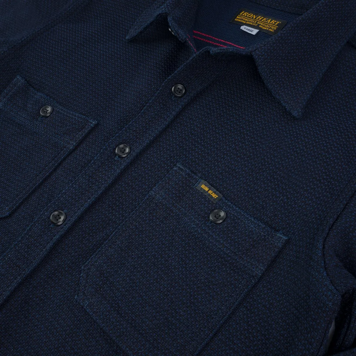 Iron Heart Indigo Dobby Work Shirt