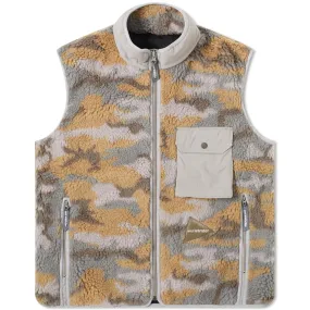 Jacquard Boa Vest in Grey