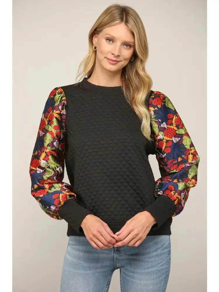 Chic Jacquard Top