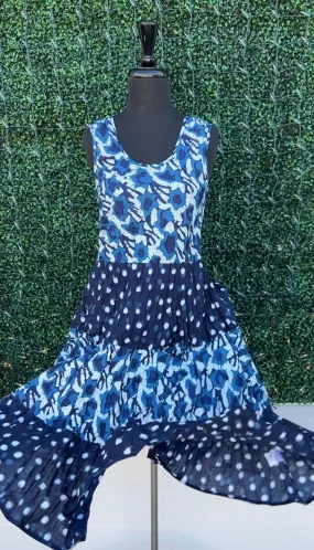 JOY Midi Dress Blue Mix