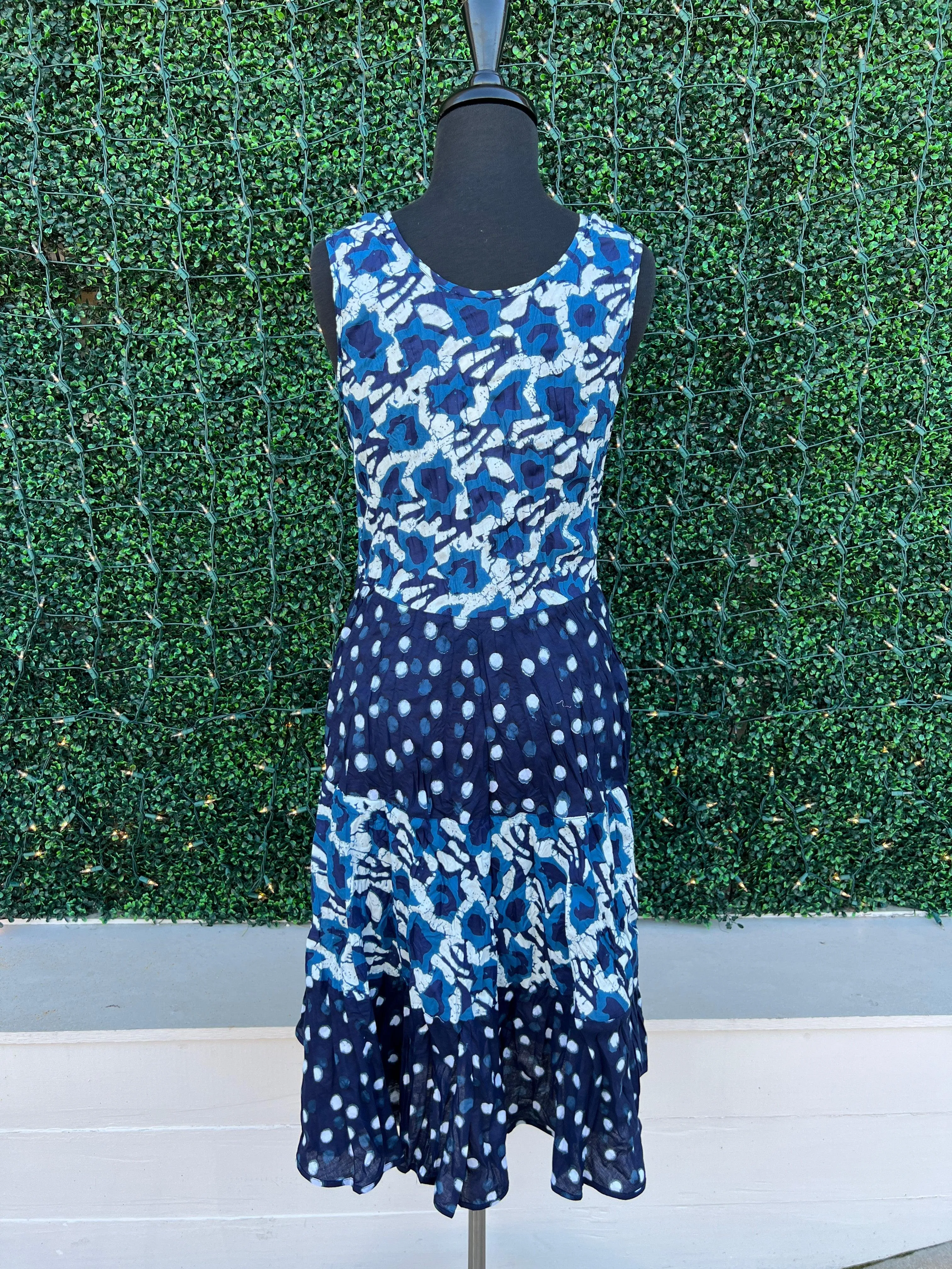 JOY Midi Dress Blue Mix