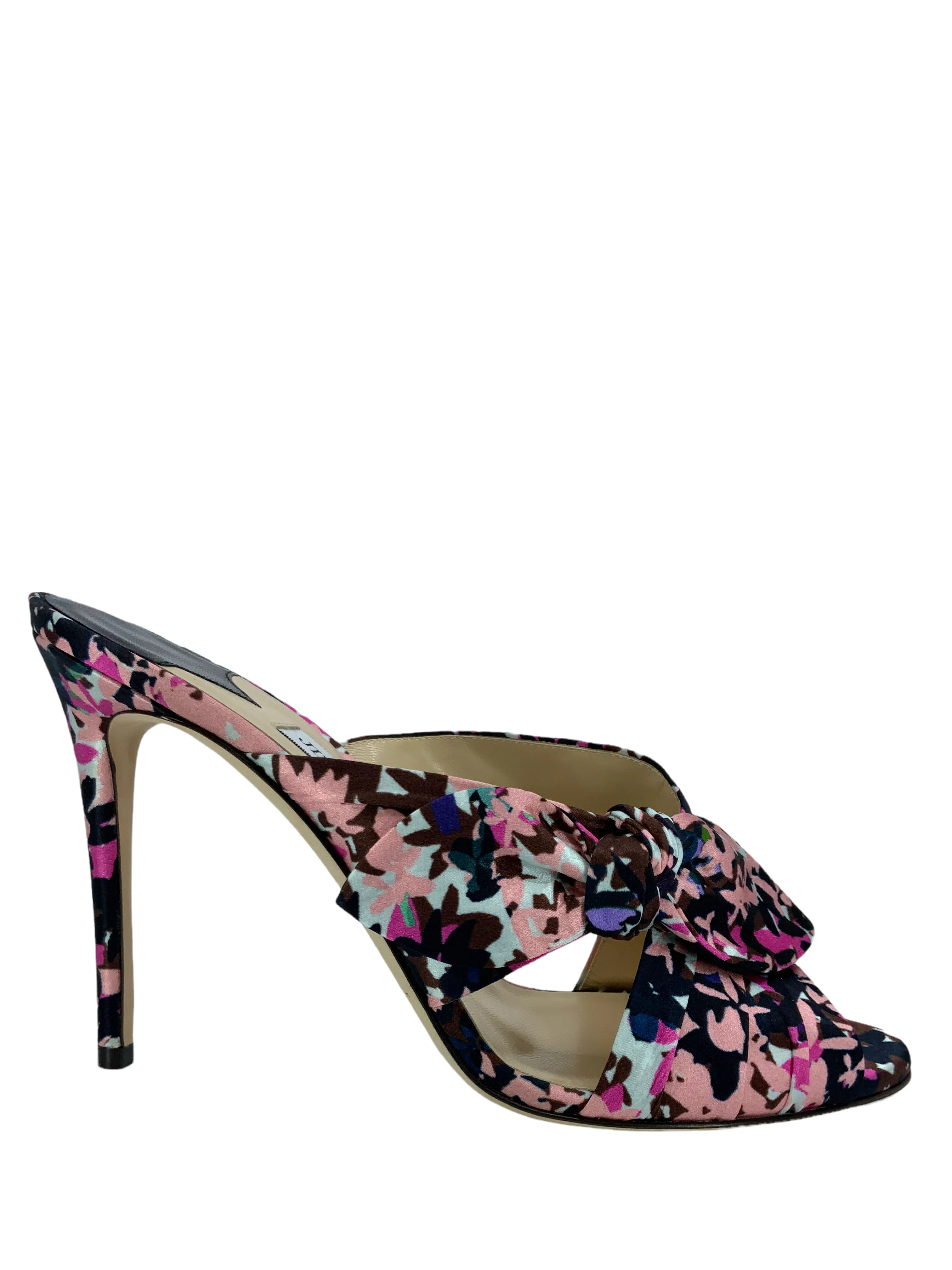 Size 10 Jimmy Choo Printed Bow Slide Sandals