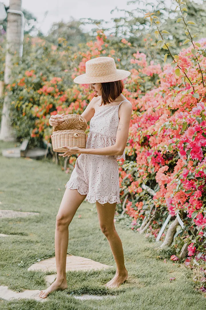 Blush Keir Eyelet High Waist Shorts