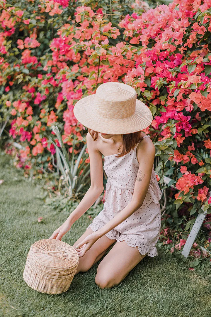 Blush Keir Eyelet High Waist Shorts