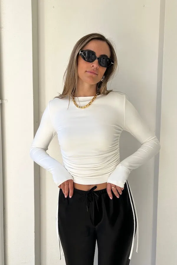 Lumi White Crop Top