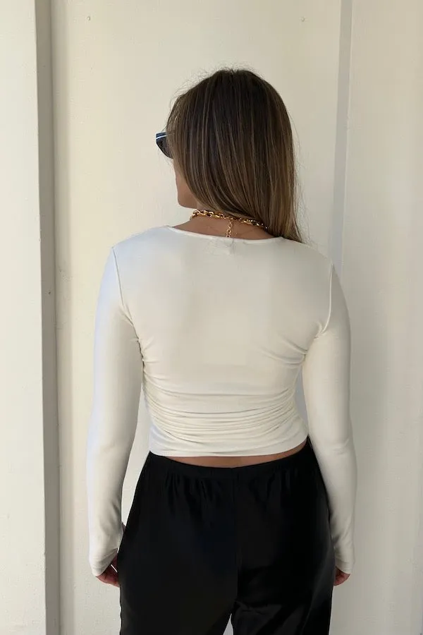 Lumi White Crop Top