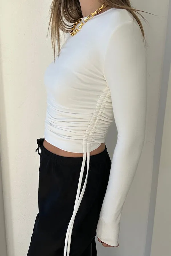 Lumi White Crop Top