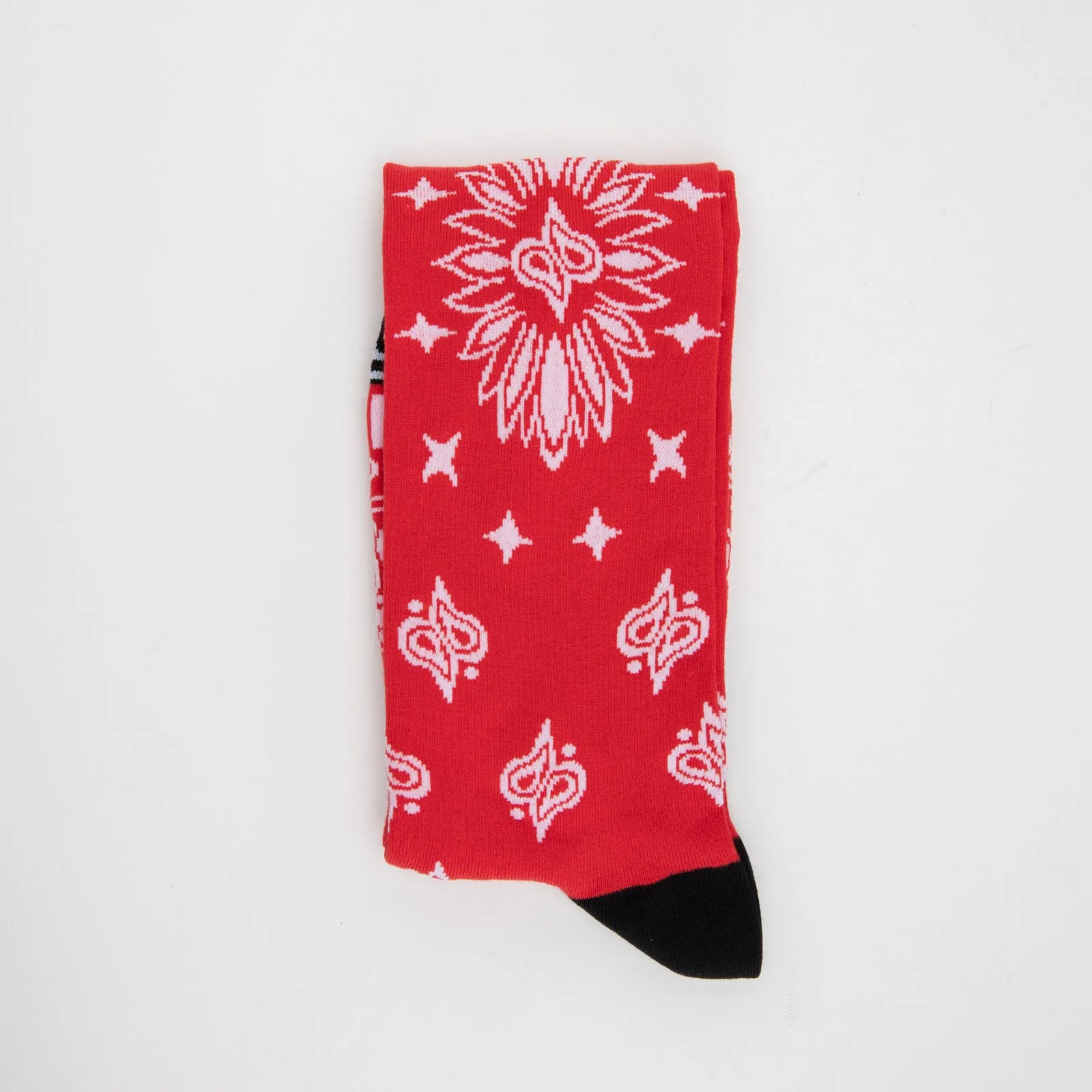 Long bandana print socks