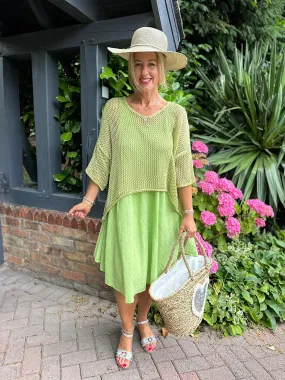 Lime Knit Top