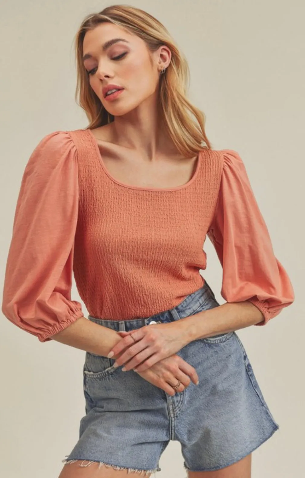 Lucy Puff Sleeve Top 3 Colors