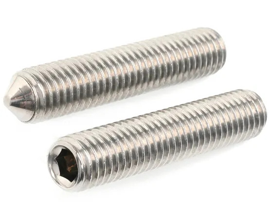 M2.5 X 14 SOCKET SET SCREW CONE POINT DIN 914 / ISO 4027 A4 STAINLESS STEEL