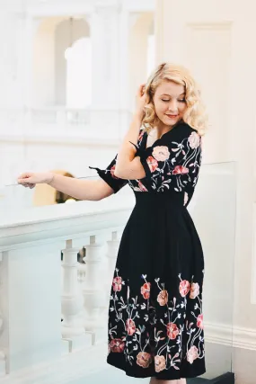 Black Dress with Madoka Embroidery