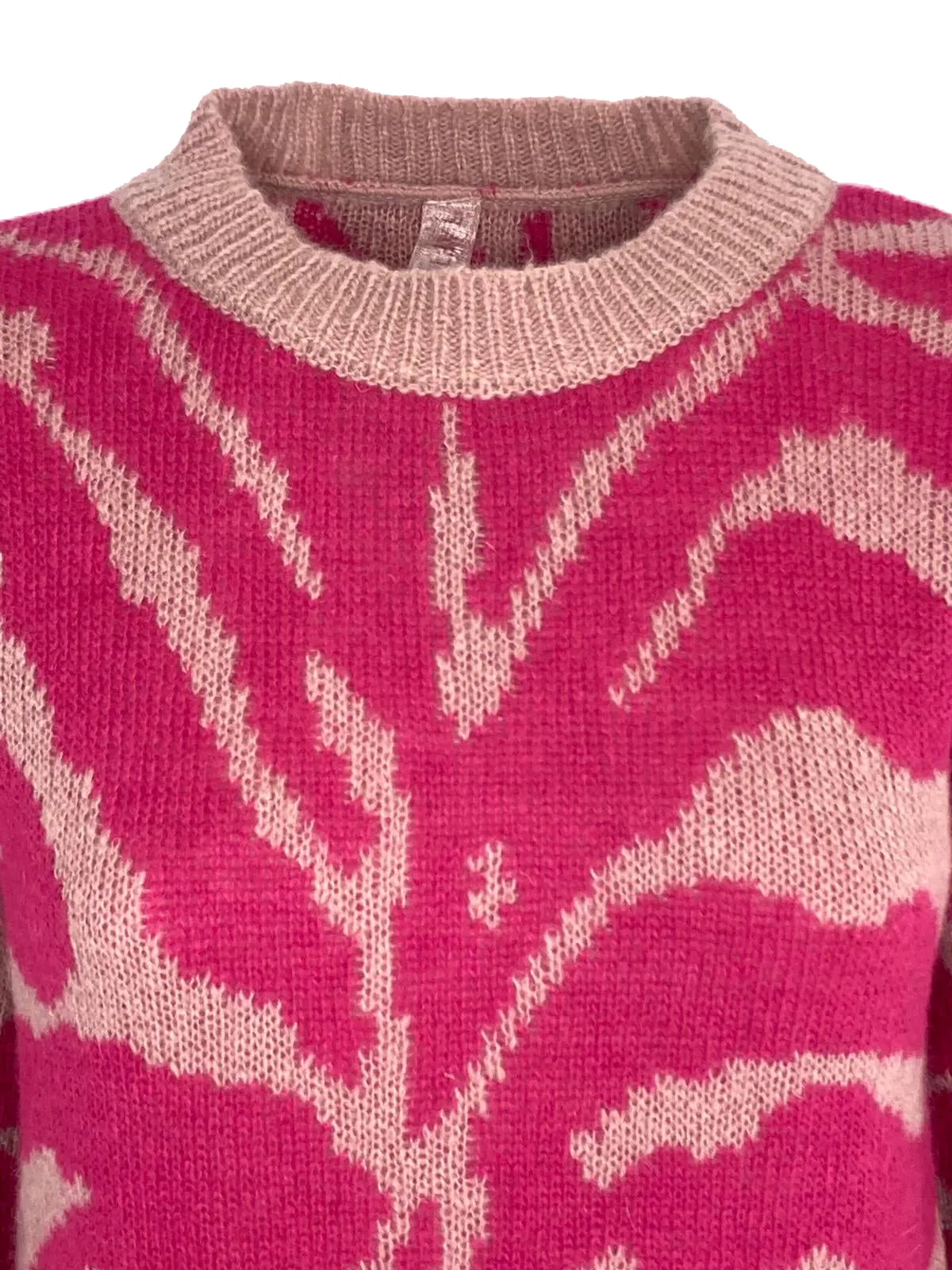 Women's Jacquard Wool Blend Patterned Sweater