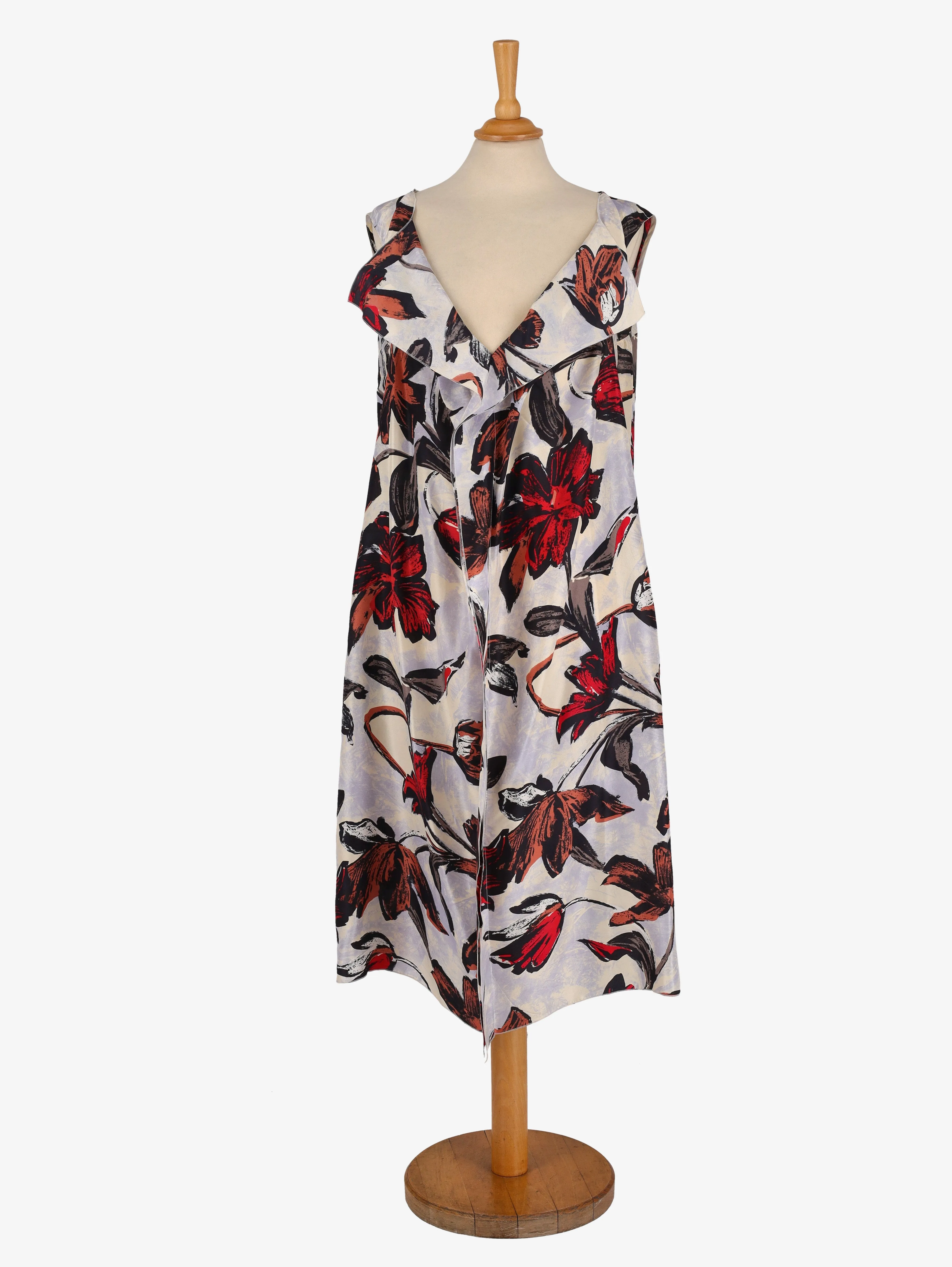 00s Marni Silk Dress with Patterns