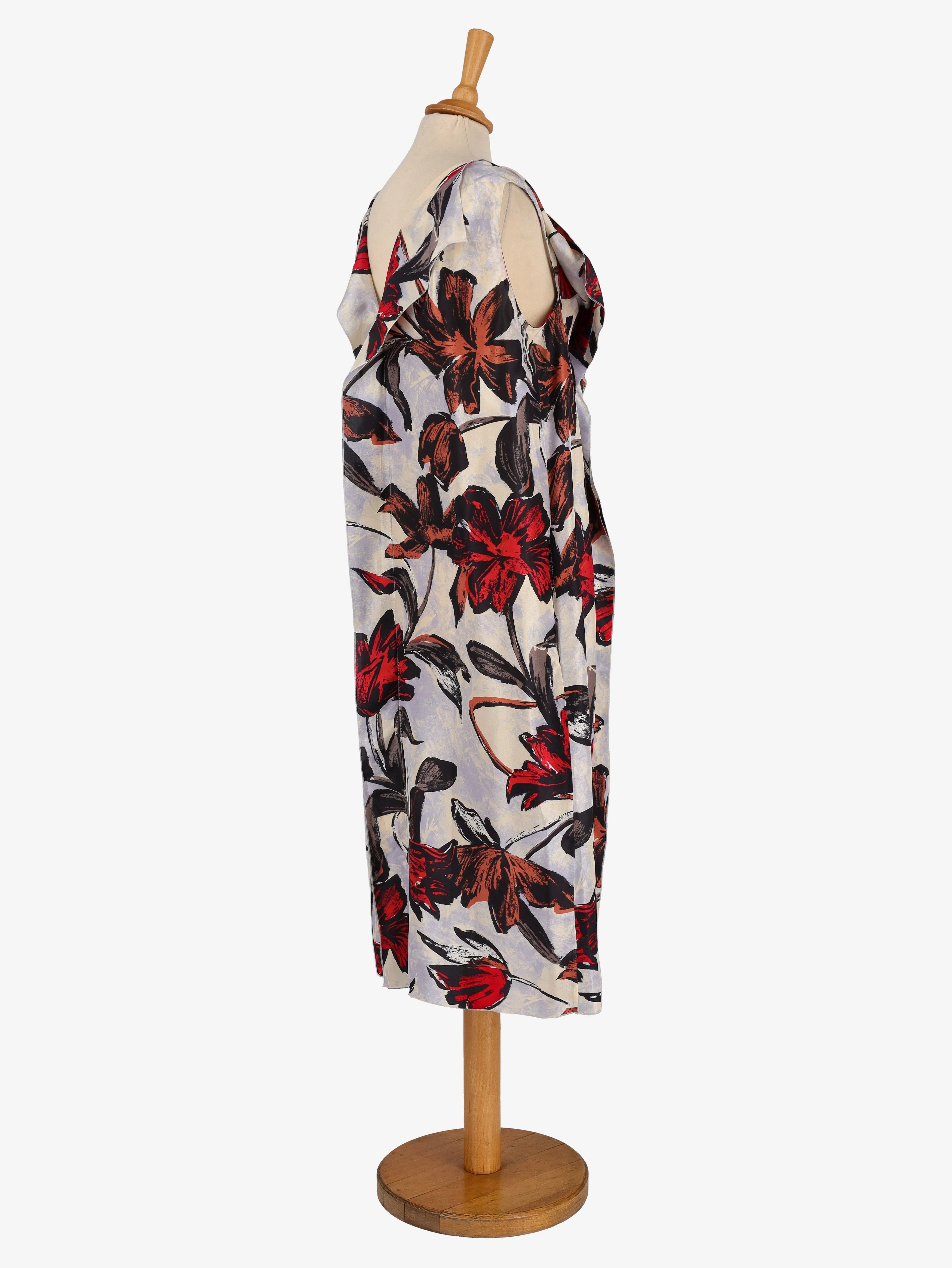 00s Marni Silk Dress with Patterns