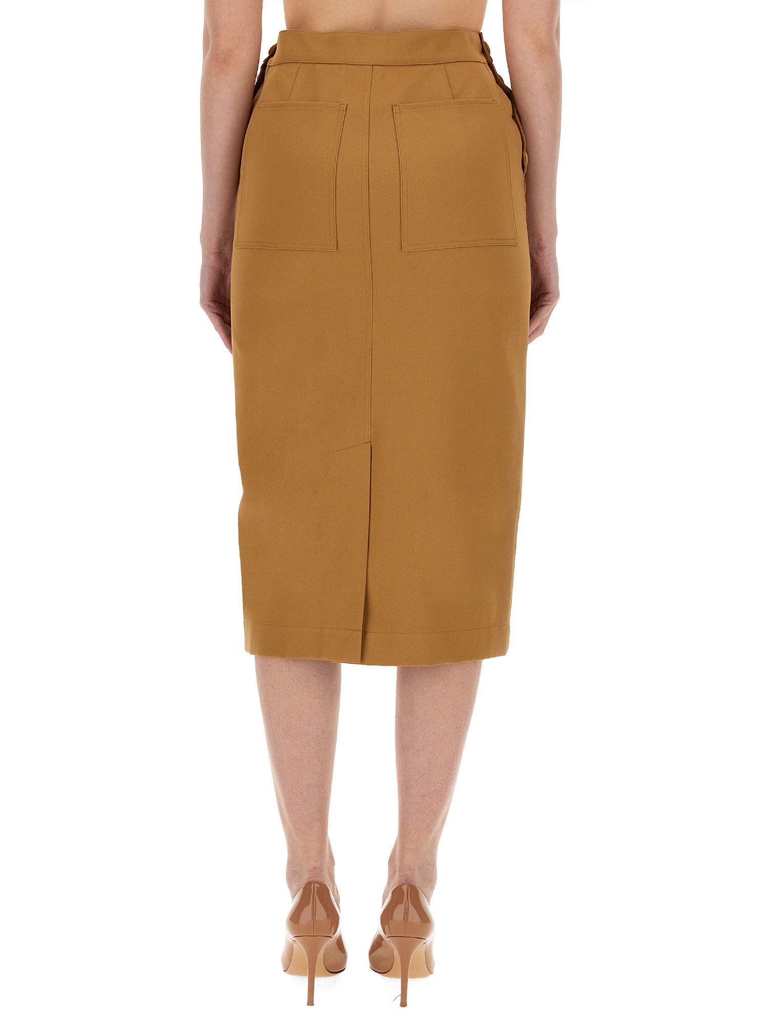 MAX MARA Crest Skirt crafted in Cotton