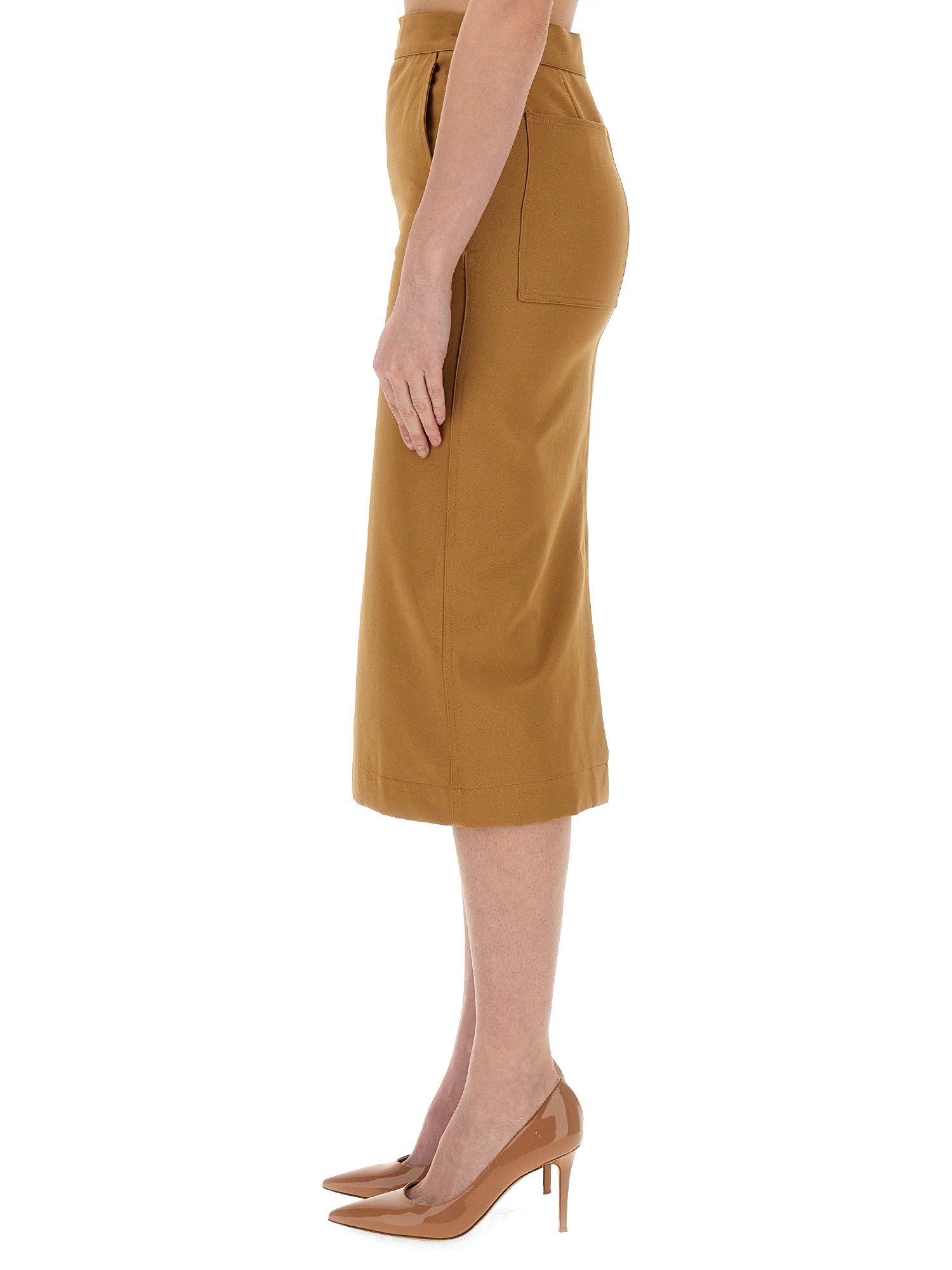 MAX MARA Crest Skirt crafted in Cotton