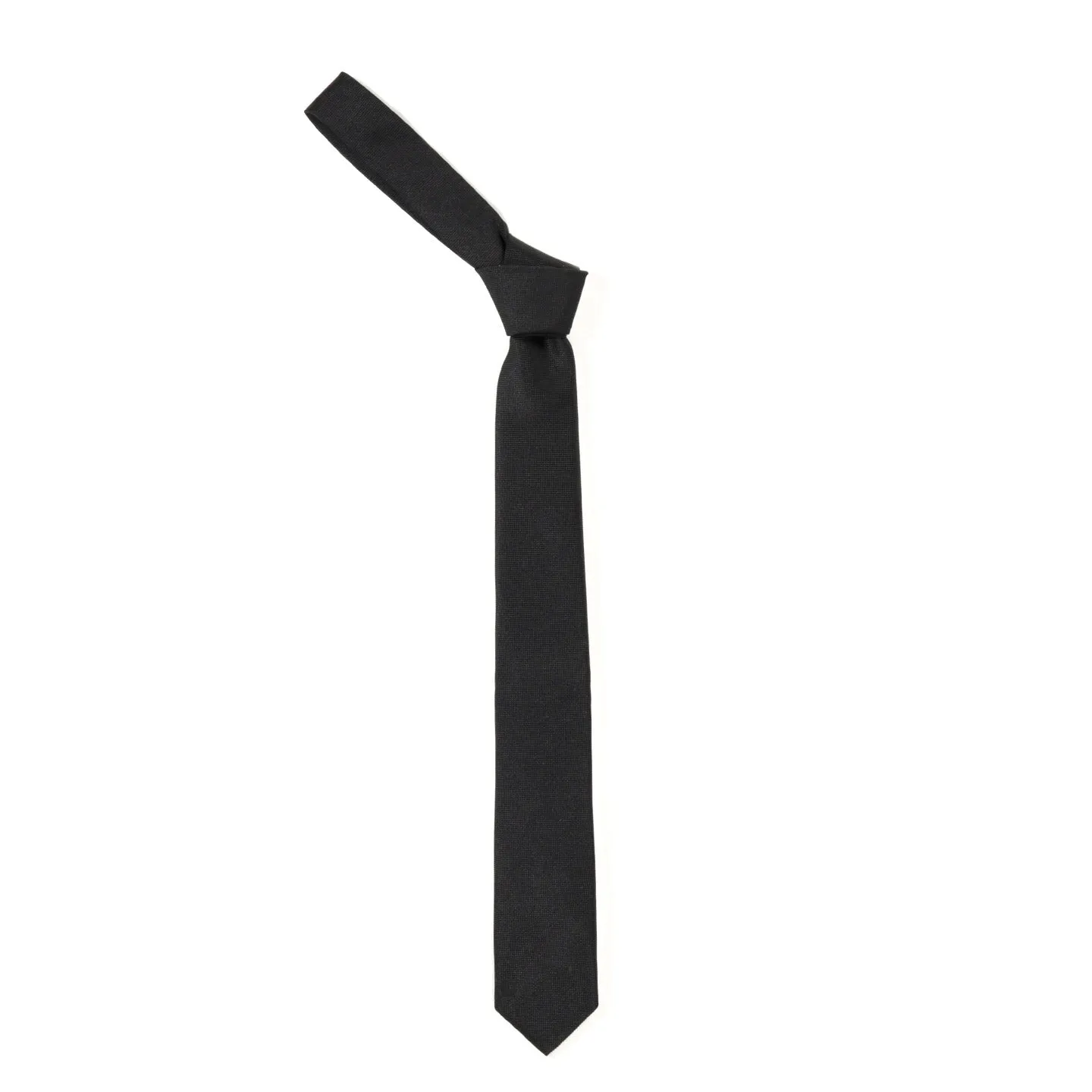 Black Silk Tie AC28 by N.Hoolywood