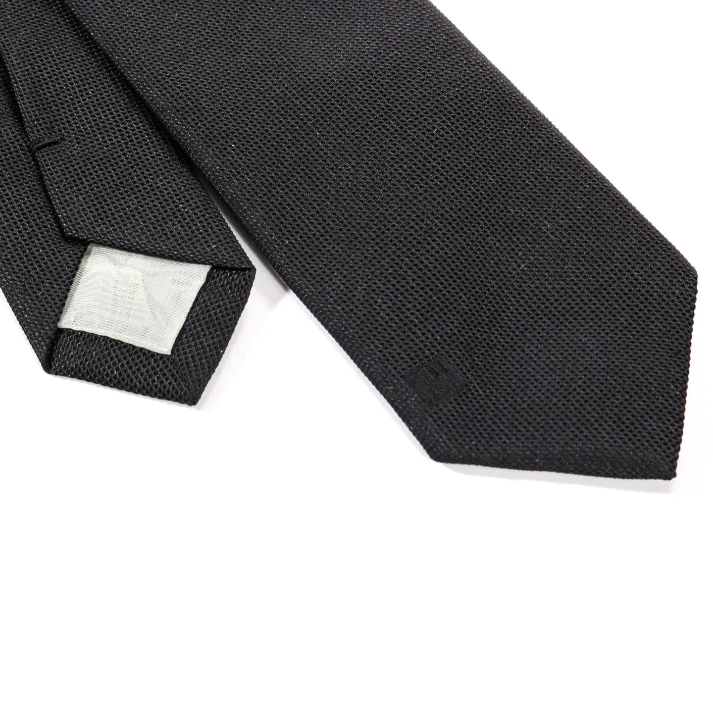 Black Silk Tie AC28 by N.Hoolywood