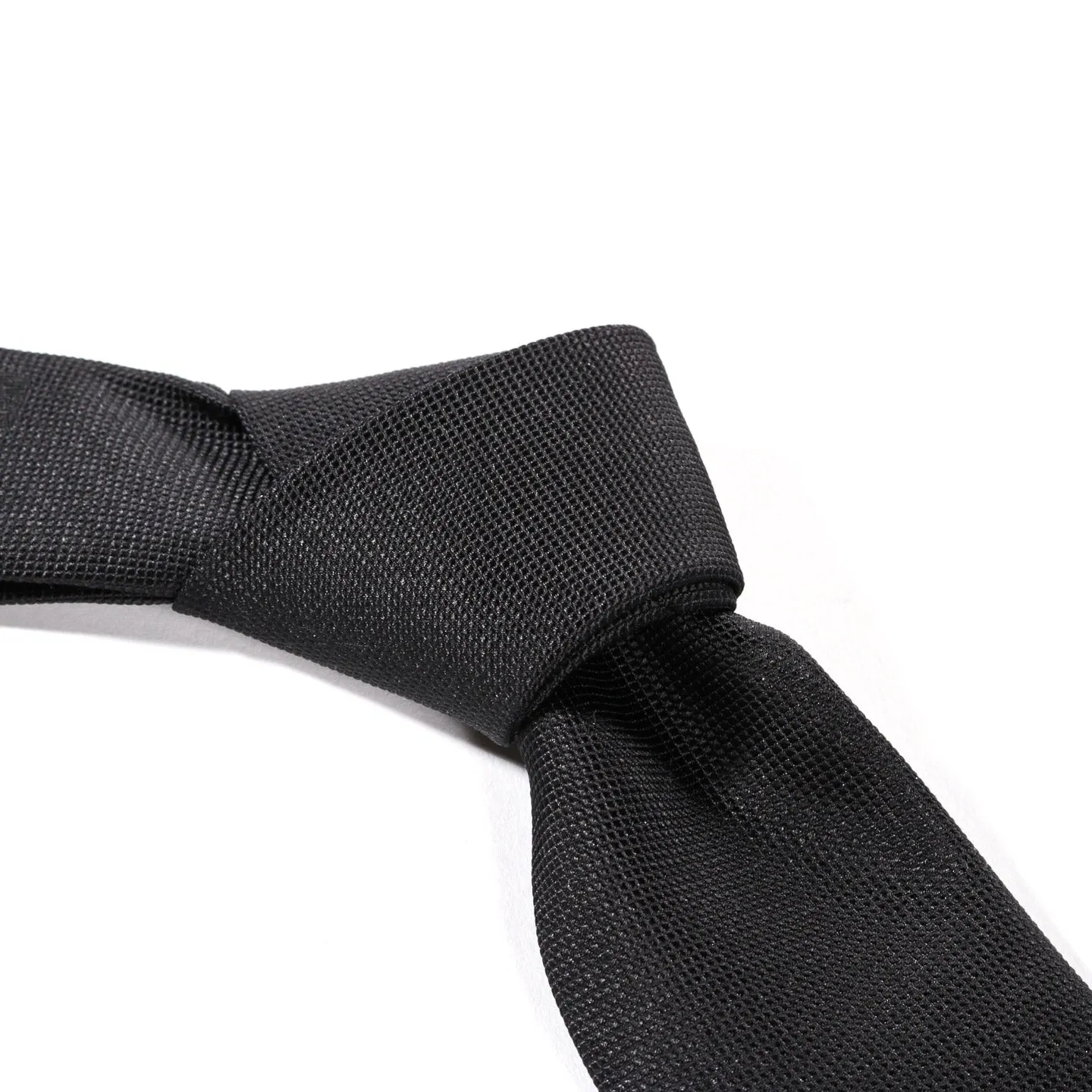 Black Silk Tie AC28 by N.Hoolywood