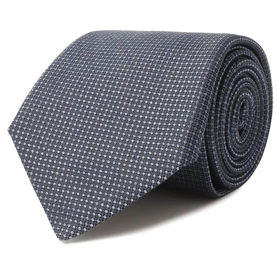 Canali Designer Navy Silk Necktie