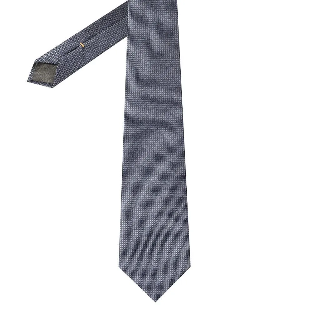 Canali Designer Navy Silk Necktie