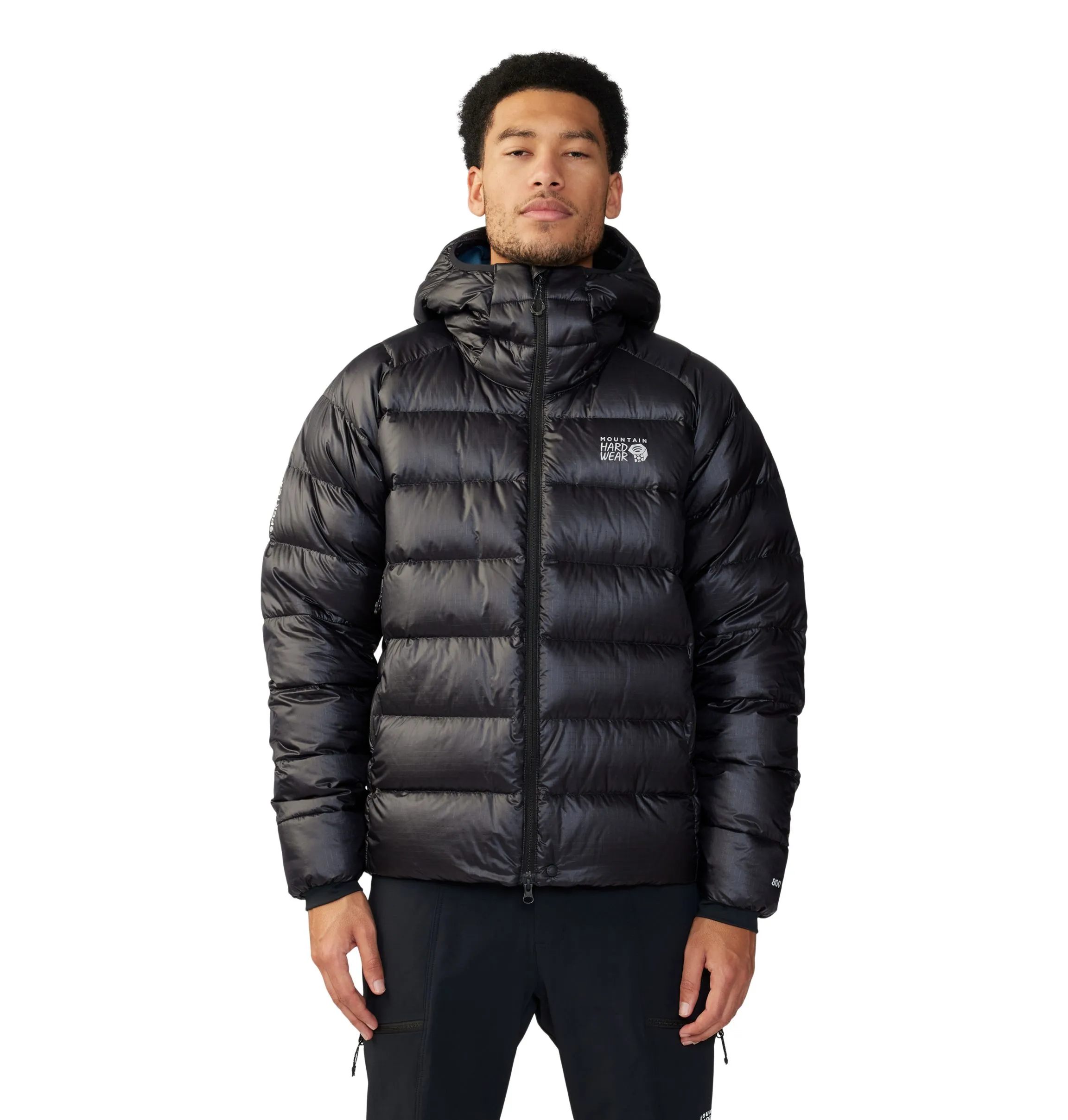 Men's Phantom Alpine Down Hooded Jacket - Black - XL