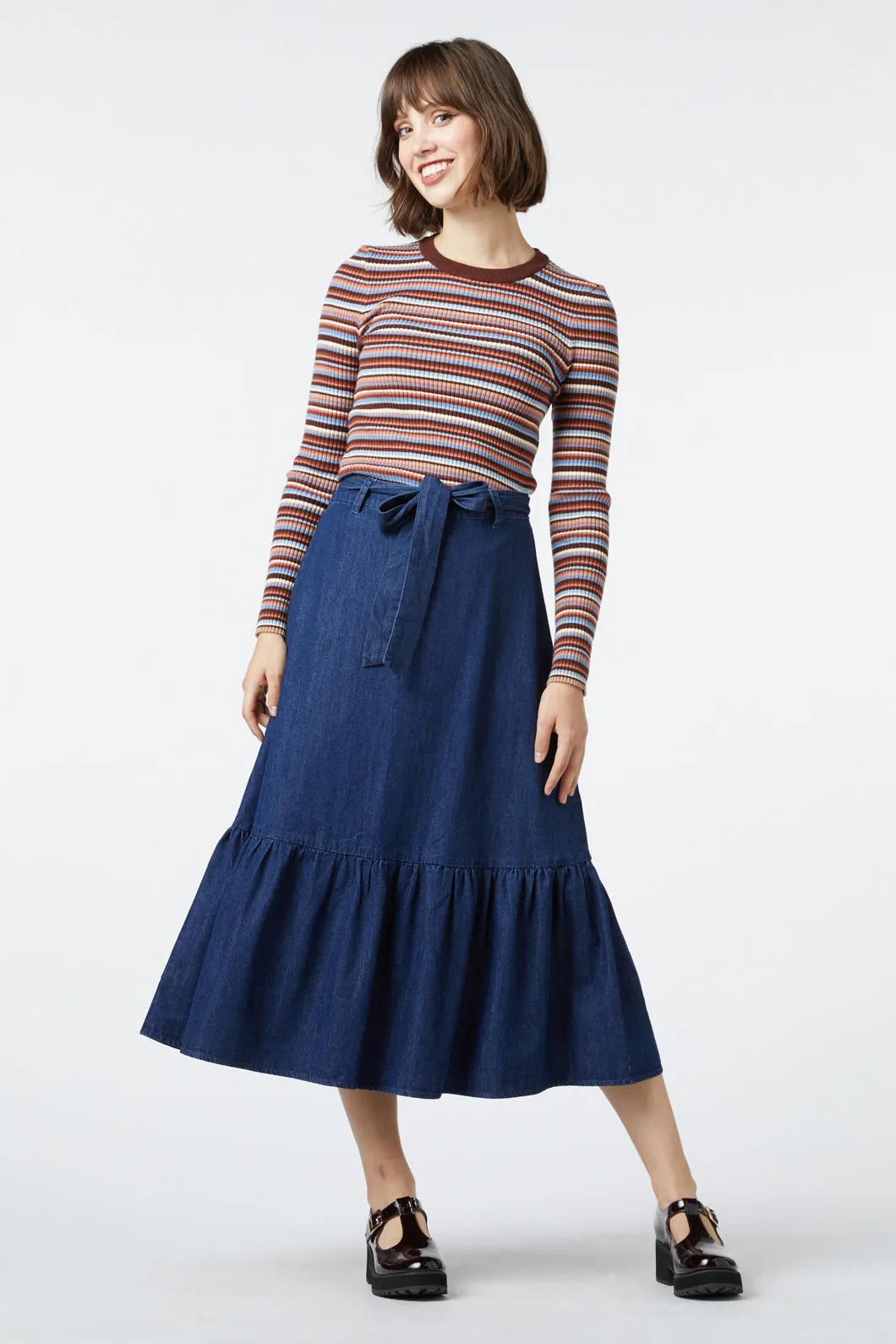 Versatile Cora Midi Skirt