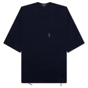 Adjustable Waist Pocket T-Shirt - Navy