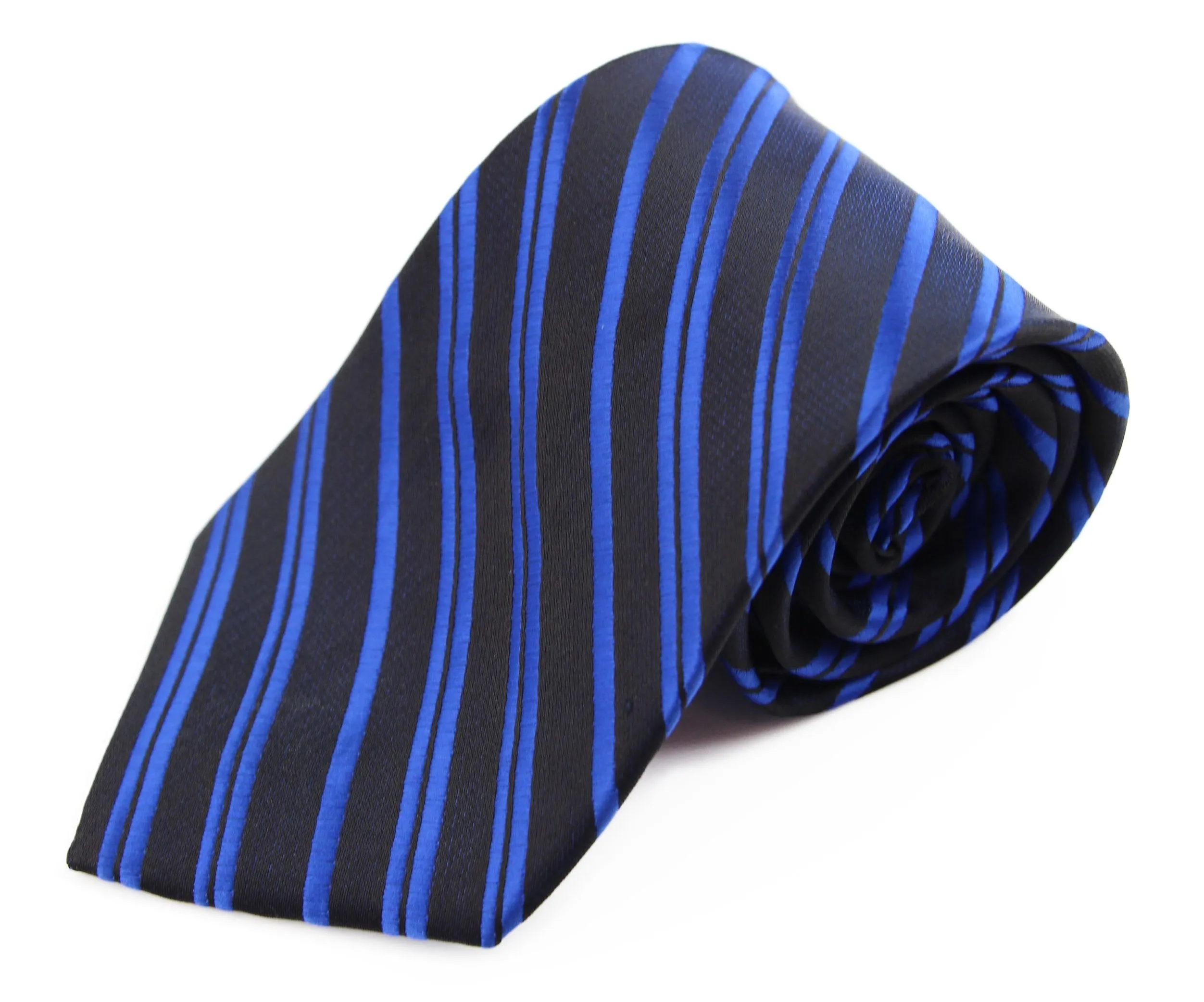 Men's Patterned Necktie in Navy & Royal Blue